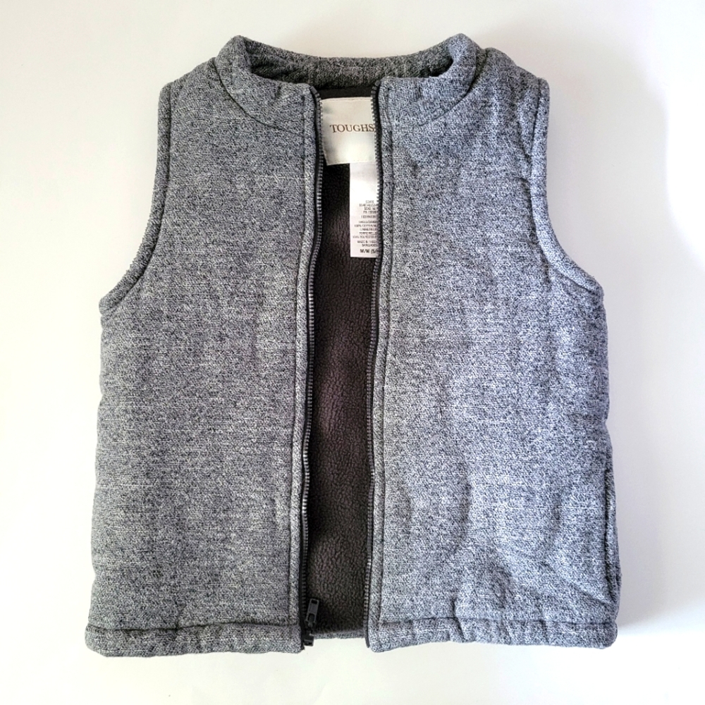 Toughskins Boys Puffer Vest Fleece Lined  Size 5/6